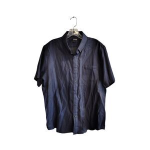 Murano Men's XL‎ Blue Button Down Short Sleeve Shirt